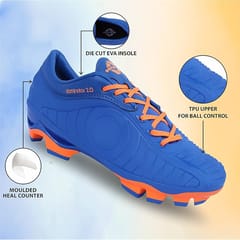 Nivia Dominator 2.0 Football Shoes for Men, Royal Blue Orange