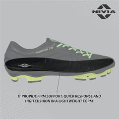 Nivia Dominator 2.0 Football Shoes for Men, Fluorescent Green Black