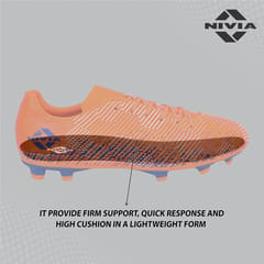 Nivia Encounter 9.0 Synthetic Leather Football Stud, Orange