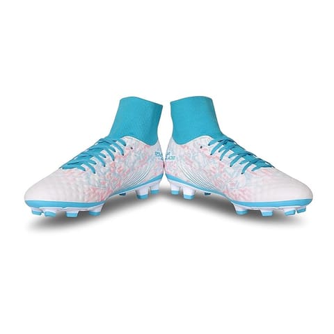 Nivia mens Oslar Blade 3.0 football Stud Football Shoes, Light Blue White