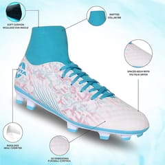 निविया पुरुषों के लिए ओसलर ब्लेड 3.0 फुटबॉल स्टड फुटबॉल जूते, हल्का नीला सफेद
