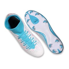 Nivia mens Oslar Blade 3.0 football Stud Football Shoes, Light Blue White