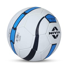 Nivia Trainer Synthetic Rubber Handball for Men, White Blue