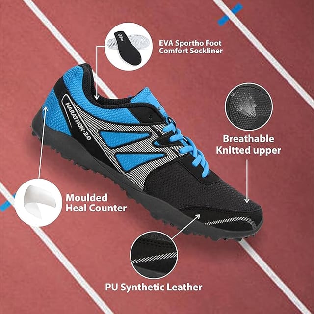 Nivia Men Marathon Running Shoe for Mens Blue Black