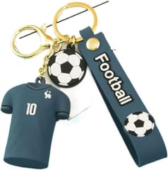 KNK Youth Ronaldo, Neymar and Messi Soccer Team Cups Flag Football Keychains for Boys, Ronaldo Keychain Sticker, Sports Keychains (Pack of 2)
