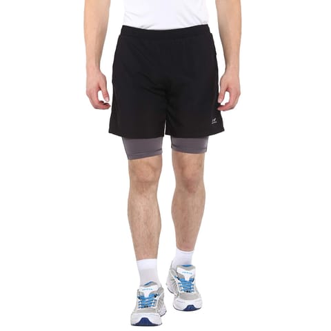 Nivia Sprint-3 Black Polyester Shorts