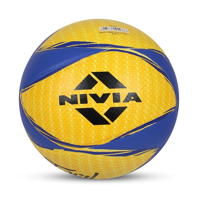 निव्हिया ट्विर्ल व्हॉलीबॉल आकार-4 (पिवळा/निळा)