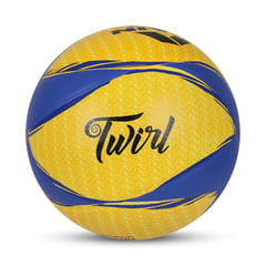 Nivia Twirl Volleyball Size-4 (Yellow/Blue)