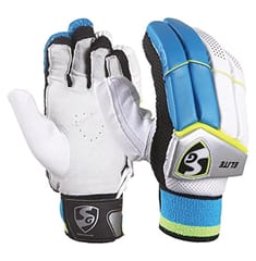 SG Elite LH Batting Gloves, Men's  White Green Right Hand