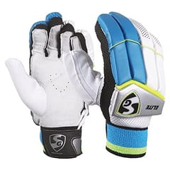 SG Elite LH Batting Gloves, Men's  White Green Right Hand