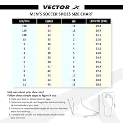 વેક્ટર એક્સ રોયલ મેન્સ ટર્ફ ફૂટબોલ શૂઝ, રેડ-બ્લેક