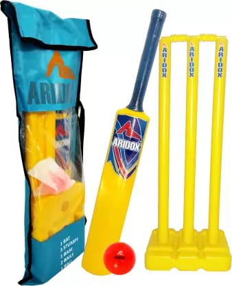 बच्चों के लिए एरिडॉक्स प्लास्टिक क्रिकेट किट सेट - साइज़ 5