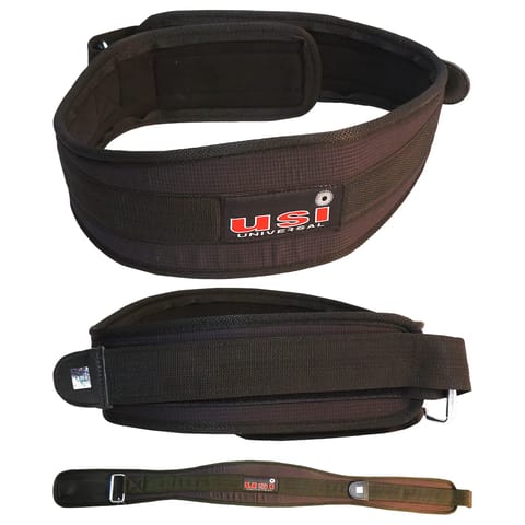 USI Universal Weight Lifting Belt | 790NV Nylon Velcro  Weight Belt for Deadlift, Squat & Weightlifting for Men & Women | Wide 4 Inch