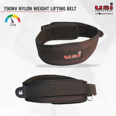 USI Universal Weight Lifting Belt | 790NV Nylon Velcro  Weight Belt for Deadlift, Squat & Weightlifting for Men & Women | Wide 4 Inch