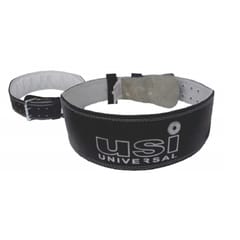 USI Universal Weight Lifting Belt | 790SL4 Leather Metal Construction Weight Belt for Deadlift, Squat & Weightlifting for Men & Women