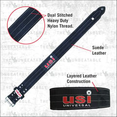 USI Universal Weight Lifting Belt | 790PL4 Power Lifting Belt for Deadlift, Squat & Weightlifting for Men & Women
