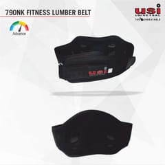 USI Universal Fitness Lumber Belt, Weight Lifting Belt, 790NK Waist Trimmer Belt Slim Body Sweat Wrap for Stomach and Back Lumbar Support for Men & Women