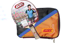 GKI Euro Hybridz Table Tennis Racquet, Multicolor
