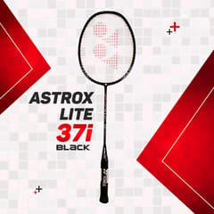 YONEX એસ્ટ્રોક્સ લાઇટ 37I બેડમિન્ટન રેકેટ (બ્લેક)