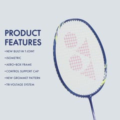 YONEX Voltric Lite 20I பேட்மிண்டன் ராக்கெட் (G4, 77 கிராம், 30 பவுண்ட் டென்ஷன்) அடர் நீலம்