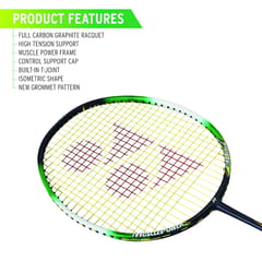 Yonex મસલ પાવર 33 લાઇટ બેડમિન્ટન રેકેટ | G4 3U(85g) 30 lbs ટેન્શન | ગ્રેફાઇટ ફ્રેમ |