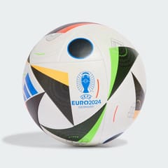 ایڈیڈاس یورو 24 مقابلہ فٹ بال بال | سائز 5 | سفید / سیاہ / چمکدار نیلا۔