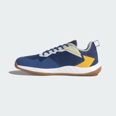 Adidas Men's Baseliner V2 Indoor Court Training Shoes | designed for sports played in indoor courts | Tech Indigo / Preloved Yellow F23 / Stone