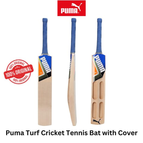 Puma Men's Future STB Cricket Bat | 1.2 kg | Navy-Flame Orange | Senior Size