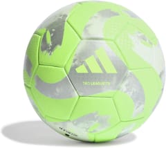 એડિડાસ ટિરો લીગ થર્મલી બોન્ડેડ ફૂટબોલ બોલ | SIZE 5 | લીલો/સિલ્વર/સફેદ