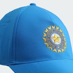 Adidas India Unisex Cricket Cap, Bright Blue, One size