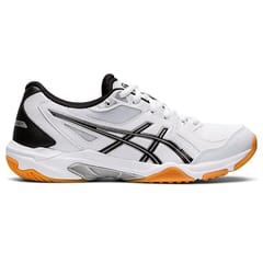 ASICS GEL ROCKET 10 BADMINTON SHOES , WHITE/BLACK