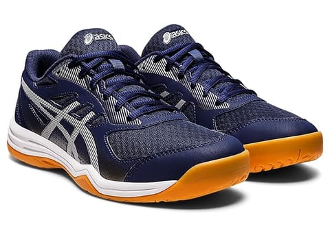 ASICS अपकोर्ट 5 बॅडमिंटन शूज, पीकोट/सिल्व्हर