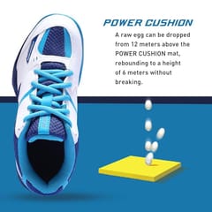 YONEX POWER CUSHION SHB 39EX SHOES | Ideal For Badminton, Squash, Table Tennis, Volleyball | Non-Marking Sole | White Blue
