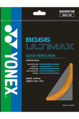 Yonex Ultimax BG 66 બેડમિન્ટન સ્ટ્રીંગ્સ, 0.65mm