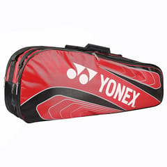 YONEX बॅडमिंटन किटबॅग BT5 | 3 रॅकेट आणि कपडे ठेवण्यासाठी 2 जिपर कंपार्टमेंट|