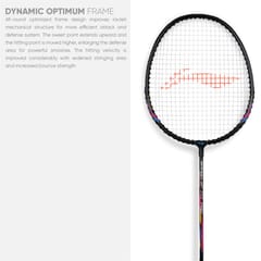 Li-Ning XP 777 प्रो स्ट्रंग बॅडमिंटन रॅकेटसह किटबॅग, पॅक ऑफ 2, मल्टीकलर