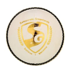 SG Club Leather Cricket Ball (White)