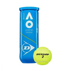 डनलॉप ऑस्ट्रेलियन ओपन (एओ) रबर टेनिस बॉल्स (पॅक ऑफ 3) | 222 ग्रॅम