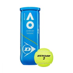 DUNLOP AUSTRALIAN OPEN (AO) RUBBER TENNIS BALLS (PACK OF 3) | 222 Grams