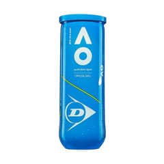 DUNLOP AUSTRALIAN OPEN (AO) RUBBER TENNIS BALLS (PACK OF 3) | 222 Grams