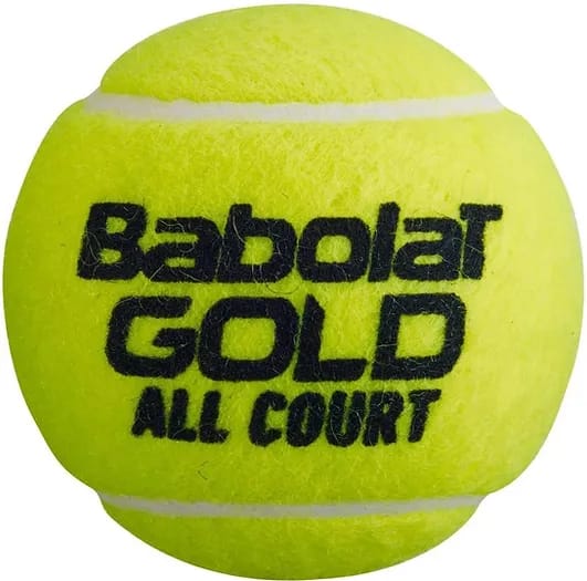बाबोलेट गोल्ड ऑल कोर्ट टेनिस बॉल कैन (3 का पैक)