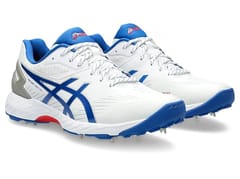 ASICS જેલ 350 નોટ આઉટ FF ક્રિકેટ શૂ, સફેદ/વાદળી