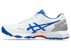 ASICS GEL 350 नॉट आउट FF क्रिकेट जूता, सफ़ेद/नीला