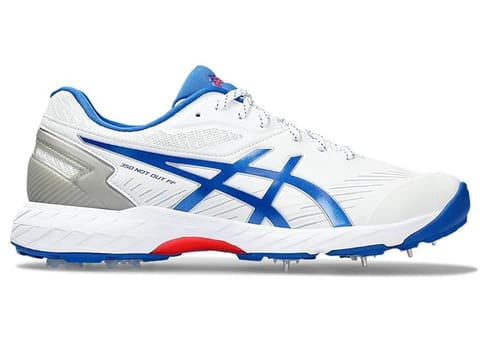 ASICS GEL 350 நாட் அவுட் FF கிரிக்கெட் ஷூ, வெள்ளை/நீலம்