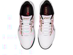 ASICS পুরুষদের জেল-লেথাল ফিল্ড ক্রিকেট জুতা, সাদা ক্লাসিক লাল