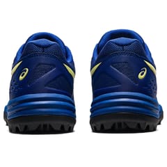 ASICS पुरुषों के लिए जेल-लेथल फील्ड क्रिकेट शूज़, मोनाको ब्लू ग्लो येलो