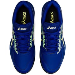 ASICS पुरुषों के लिए जेल-लेथल फील्ड क्रिकेट शूज़, मोनाको ब्लू ग्लो येलो