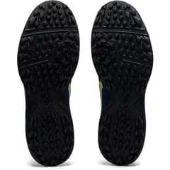 ASICS पुरुषों के लिए जेल-लेथल फील्ड क्रिकेट शूज़, मोनाको ब्लू ग्लो येलो