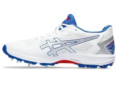 ASICS ಸ್ಟ್ರೈಕ್ ರೇಟ್ ಕ್ರಿಕೆಟ್ ಶೂ, ವೈಟ್ ಸಿಲ್ವರ್