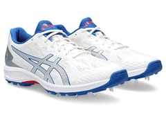 ASICS STRIKE RATE CRICKET SHOE, WHITE SILVER